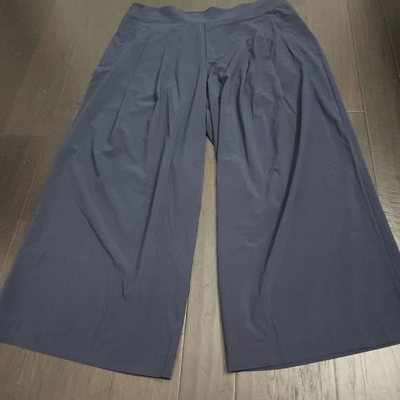 Athleta Brooklyn Heights Wide Leg Pants Womens Size 18 navy NWOT - Picture 4 of 9